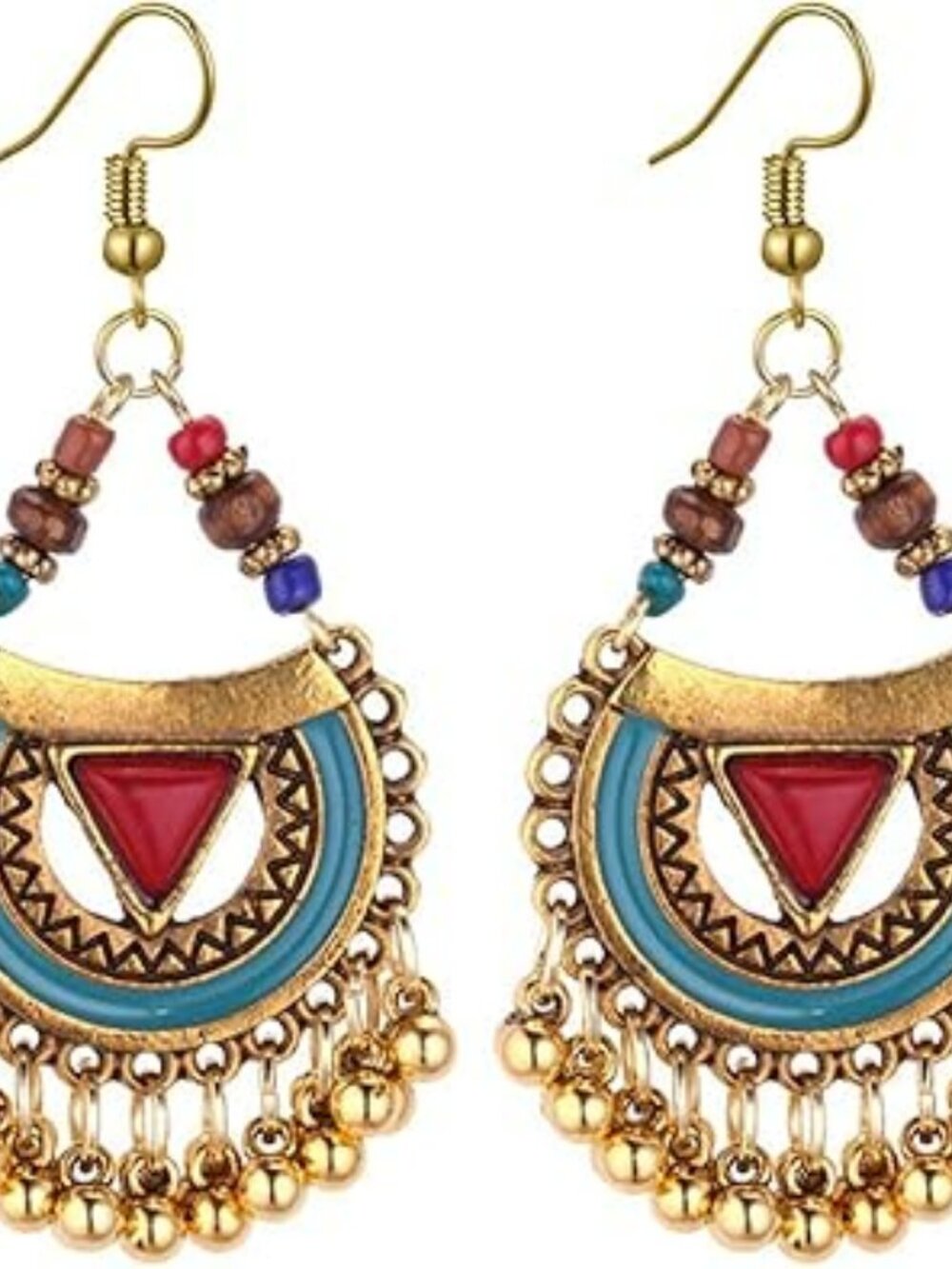 NEW Boho Statement Drop Dangle Earrings Bohemian Ethnic Handmade Beaded Charm